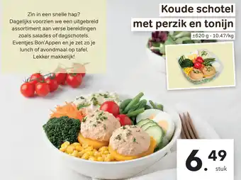 Bon Ap Koude schotel met perzik en tonijn aanbieding