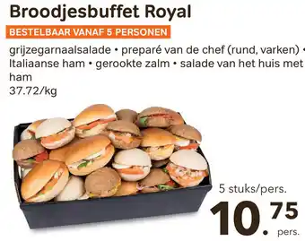 Bon Ap Broodjesbuffet Royal aanbieding