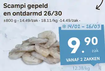 Bon Ap Scampi gepeld en ontdarmd 26/30 aanbieding