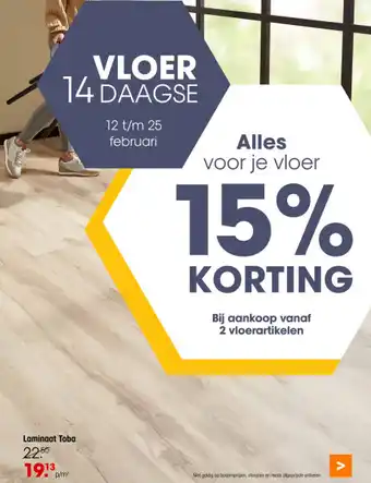 Kwantum Laminaat Toba aanbieding