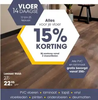Kwantum Laminaat Walsh aanbieding