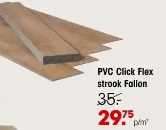 Kwantum PVC Click Flex strook Fallon aanbieding