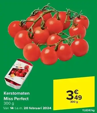 Carrefour Kerstomaten Miss Perfect aanbieding