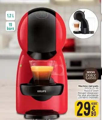 Cora Machine met pads aanbieding