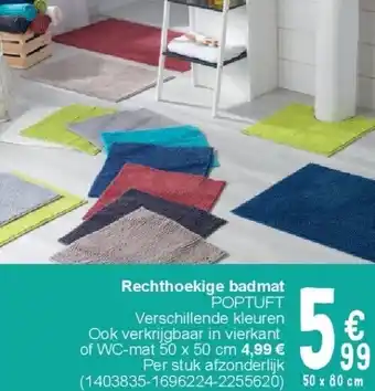 Cora Rechthoekige badmat aanbieding