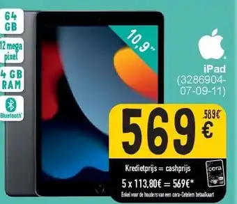 Cora iPad aanbieding