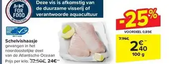 Carrefour Schelvishaasje aanbieding