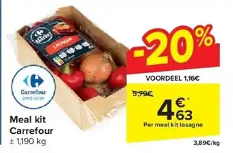 Carrefour Meal kit Carrefour aanbieding