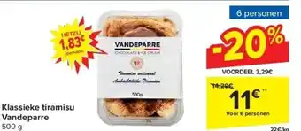 Carrefour Klassieke tiramisu Vandeparre aanbieding