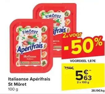 Carrefour Italiaanse Apérifrais St Môret aanbieding