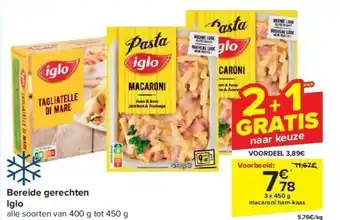 Carrefour Bereide gerechten Iglo aanbieding