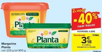Carrefour Margarine Planta aanbieding