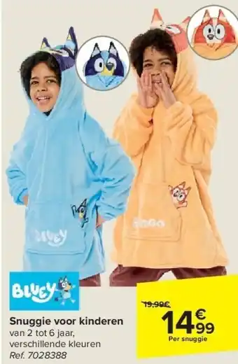 Carrefour Snuggie voor kinderen aanbieding