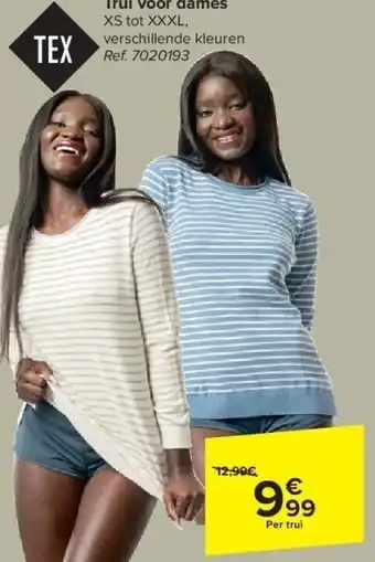 Carrefour Trui voor dames aanbieding