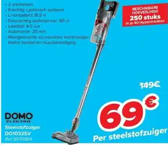 Carrefour Steelstofzuiger DO1032SV aanbieding