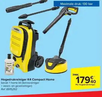 Carrefour Hogedrukreiniger K4 Compact Home aanbieding