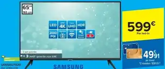 Carrefour Samsung UHD 4K LED TV aanbieding