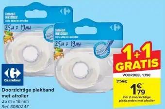 Doorzichtige plakband met afroller