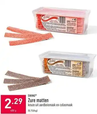ALDI Zure matten swing aanbieding