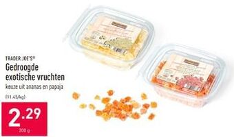 ALDI Gedroogde exotische vruchten aanbieding