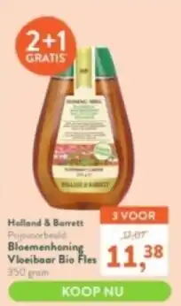 Holland & Barrett Bloemenhoning Vloeibaar Bio Fles aanbieding