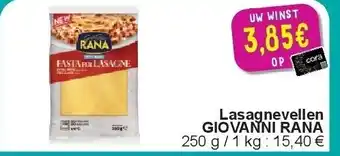Cora Lasagnevellen GIOVANNI RANA aanbieding