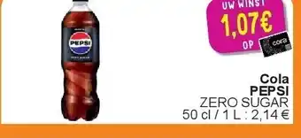 Cora Cola PEPSI aanbieding