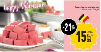 Cora Rundvlees voor fondue aanbieding