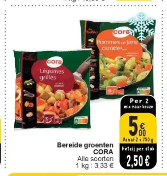 Cora Bereide groenten CORA aanbieding
