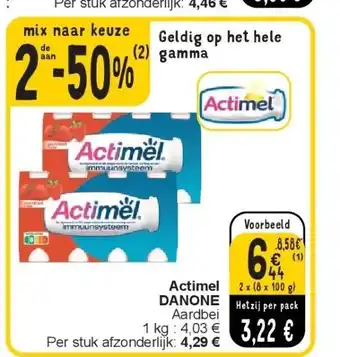 Cora Actimel DANONE aanbieding