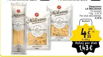 Cora Deegwaren LA MOLISANA aanbieding