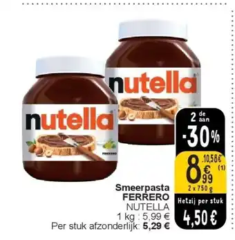 Cora Smeerpasta FERRERO aanbieding