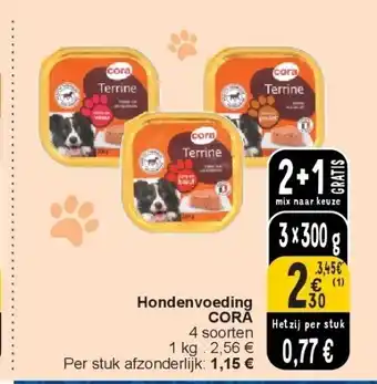 Cora Hondenvoeding CORA aanbieding