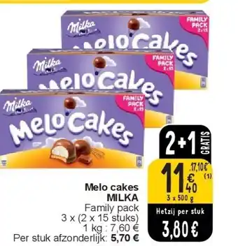 Cora Melo cakes MILKA aanbieding