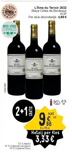 Cora L’Âme du Terroir 2022 aanbieding