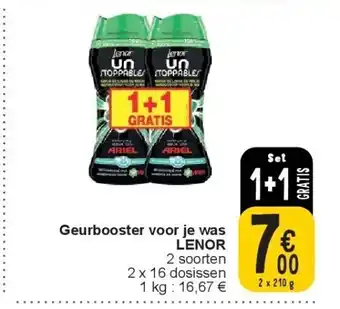 Cora Geurbooster voor je was LENOR aanbieding