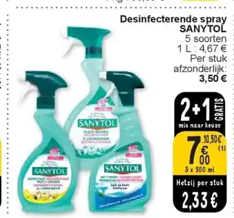 Cora Desinfecterende spray SANYTOL aanbieding
