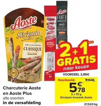 Carrefour Charcuterie Aoste en Aoste Plus aanbieding