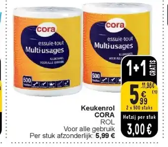 Cora Keukenrol CORA aanbieding