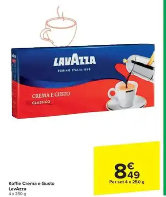 Carrefour Ko e Crema e Gusto LavAzza aanbieding