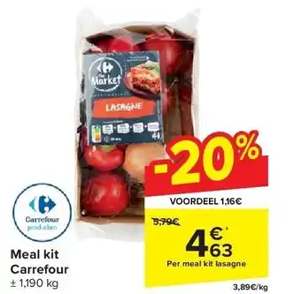 Carrefour Meal kit Carrefour aanbieding