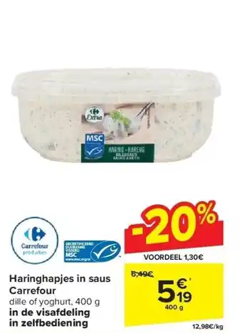 Carrefour Haringhapjes in saus Carrefour aanbieding