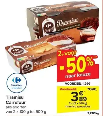 Carrefour Tiramisu Carrefour aanbieding