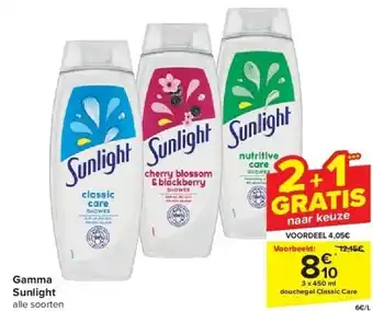 Carrefour Gamma Sunlight aanbieding