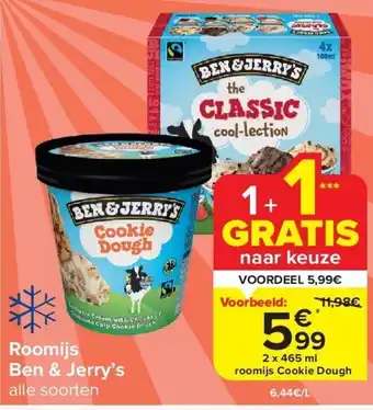 Carrefour Roomijs Ben & Jerry’s aanbieding
