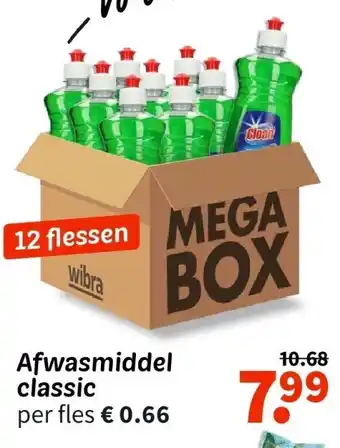 Wibra Afwasmiddel classic aanbieding