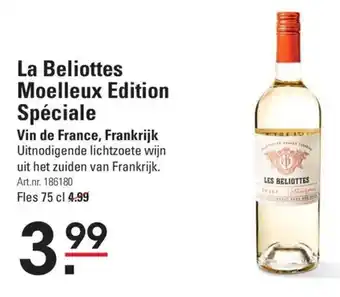 La Beliottes Moelleux Edition Spéciale Fles 75 cl