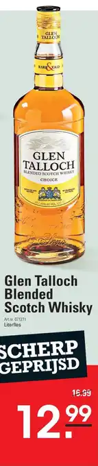 Sligro Glen Talloch Blended Scotch Whisky aanbieding