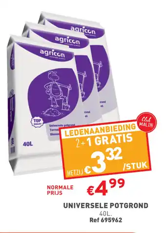 Trafic UNIVERSELE POTGROND 40L aanbieding