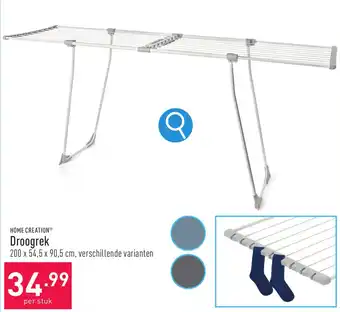 ALDI HOME CREATION Droogrek 200 x 54,5 x 90,5 cm aanbieding